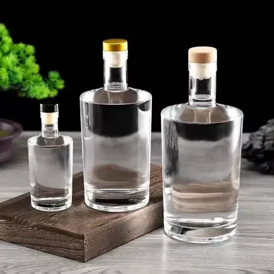 100ml skleněné láhve whisky gin vodka s T-korkem