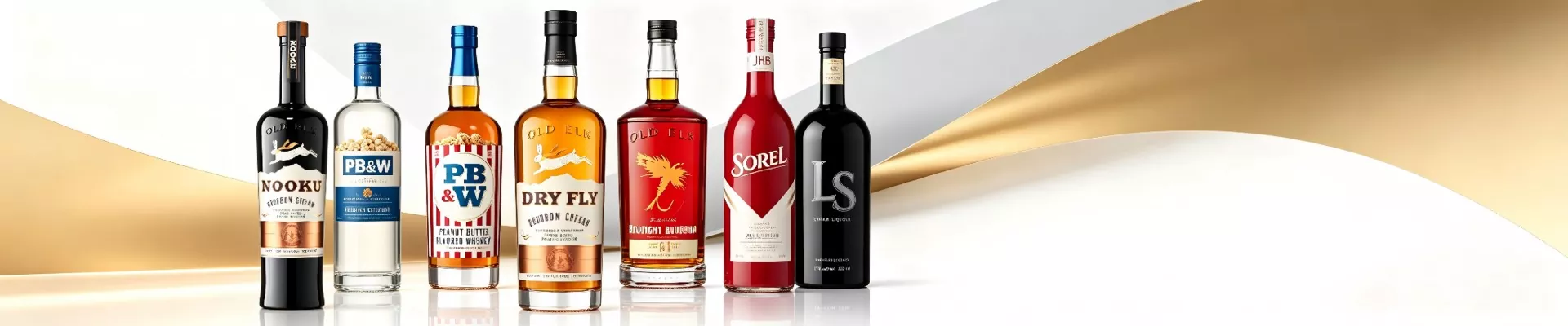 Skleněné láhve na alkohol