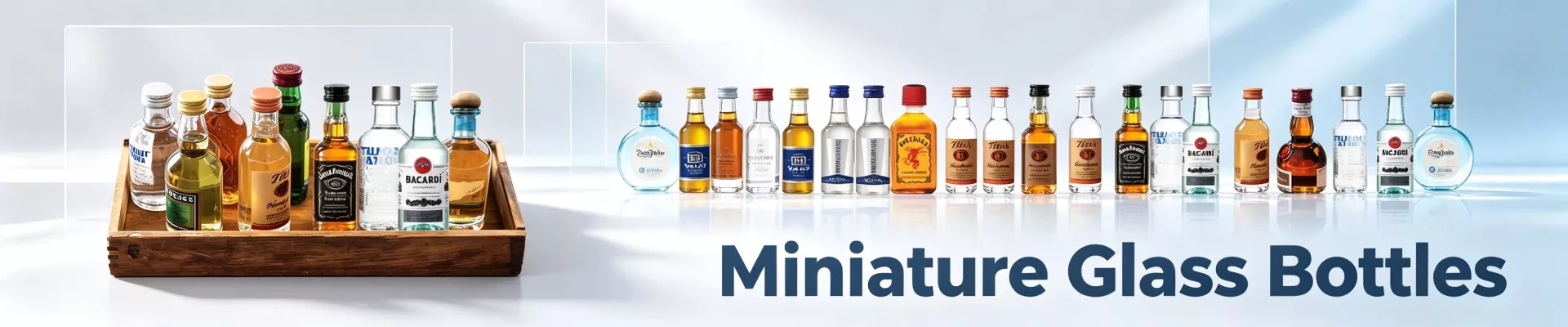 Miniaturní skleněné lahve