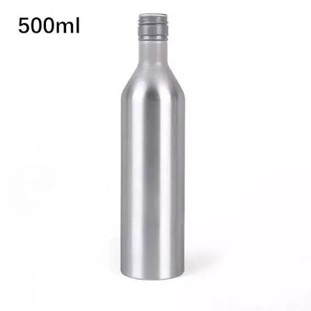 500ml štíhlá vysoká hliníková láhev na alkohol se šroubovacím uzávěrem ROPP