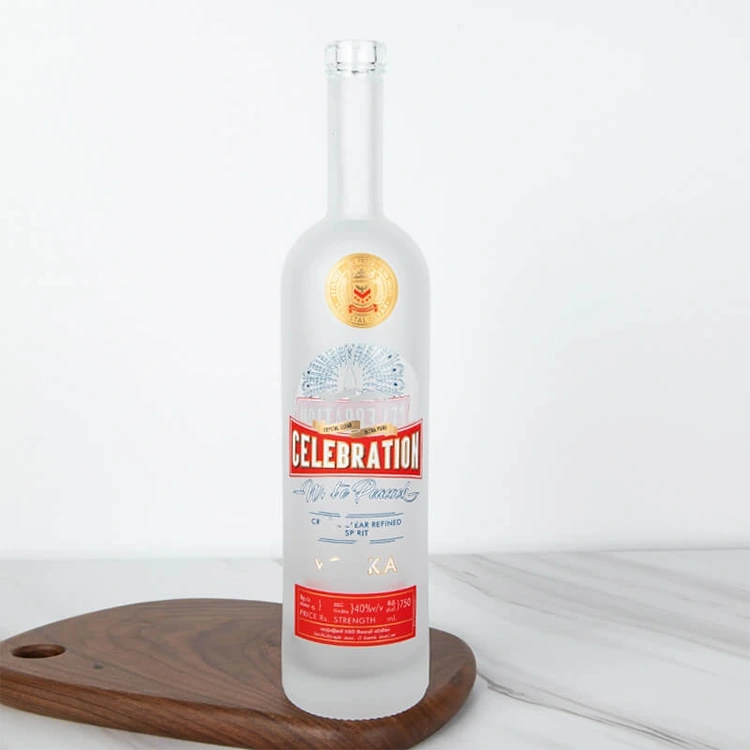 Kulatá skleněná lahev Arizona o objemu 750 ml