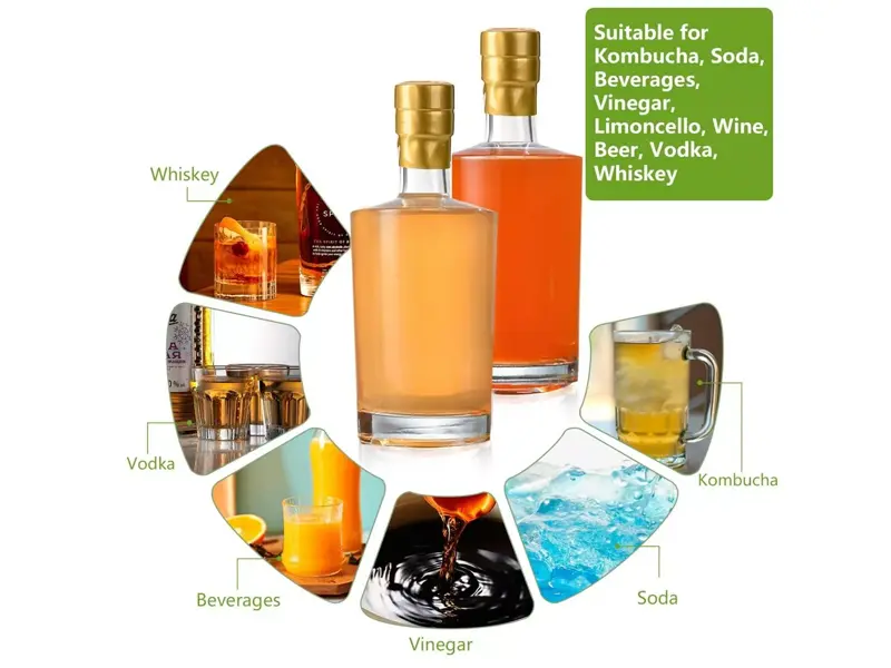Multiple Sizes and Styles for Stock Glass Bottles